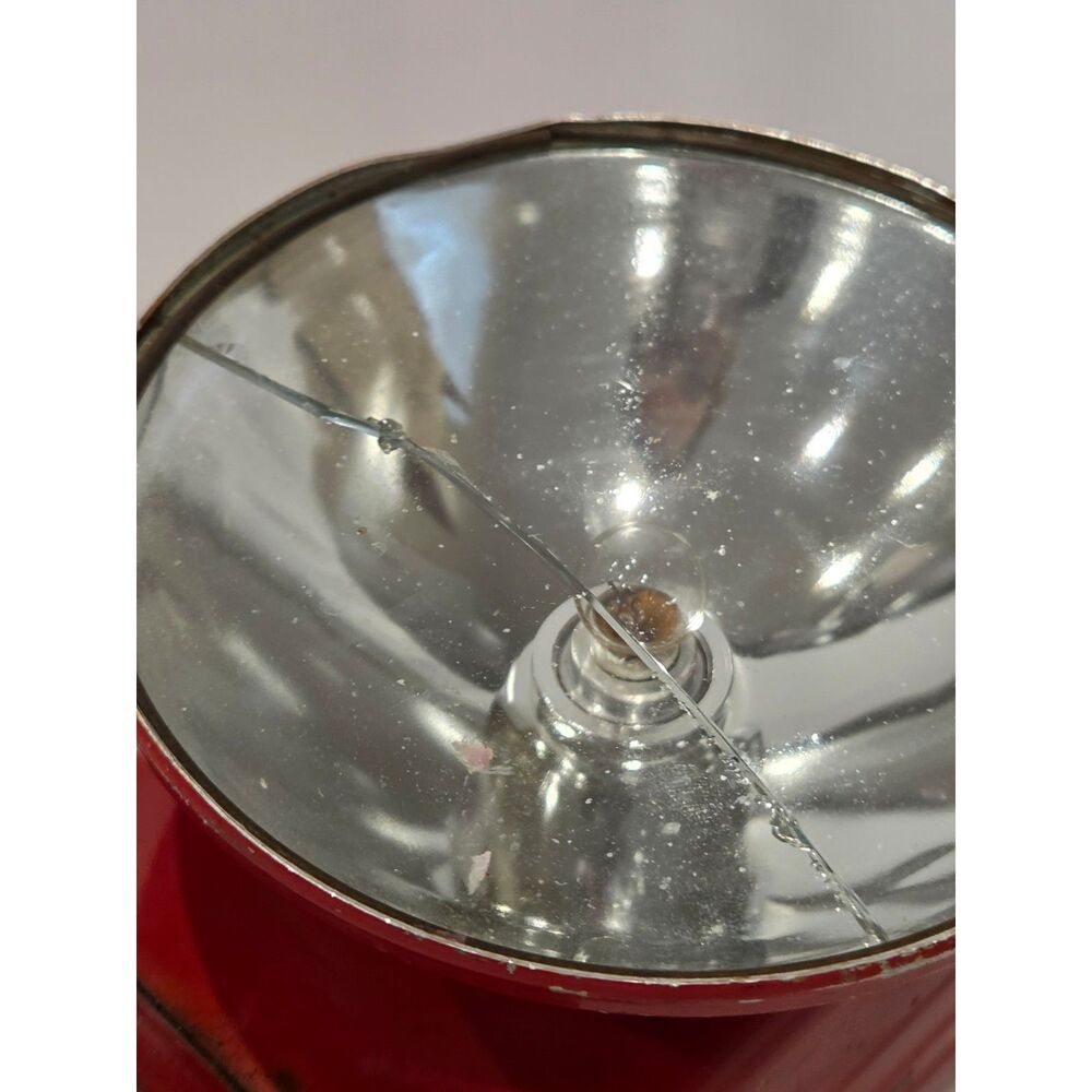 Vintage 1950s Olin No. 99 Red Metal Lantern Flashlight - As Is/Untested - Picture 7 of 11